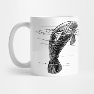 Minimal Dolphin Design Mug